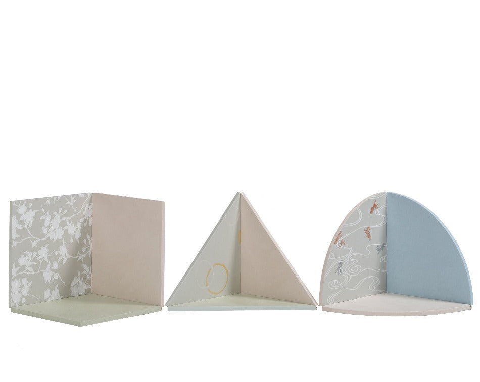 京都表具協同組合「SENSE of 京表具」ミニ屏風 ○△□ 寺﨑 惠美子 Terasaki Emiko