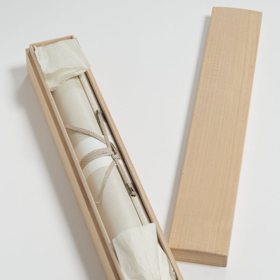 京都表具協同組合「SENSE of 京表具」掛け軸 絹本 白鷺 田中 浩 Tanaka Hiroshi