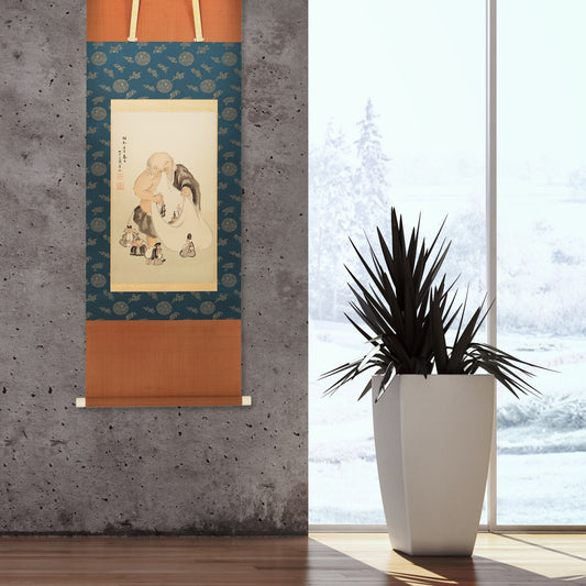 京都表具協同組合「SENSE of 京表具」掛け軸 絹本 七福神 図 田中 浩 Tanaka Hiroshi