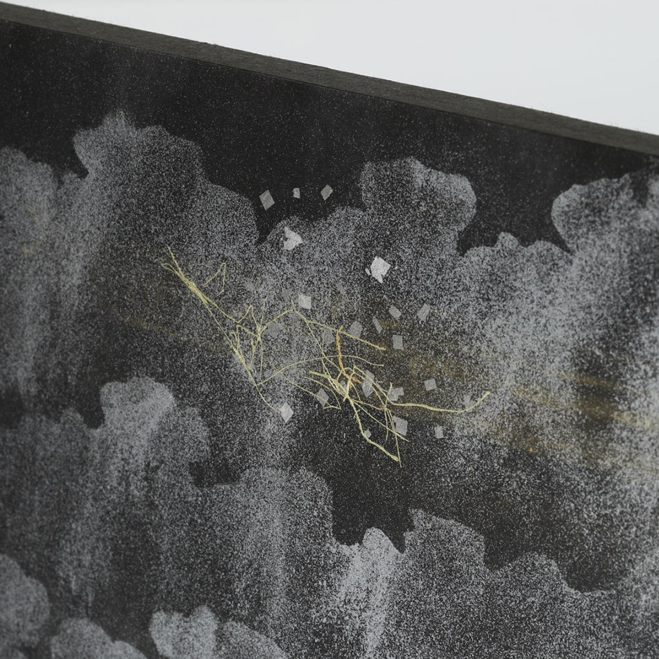 京都表具協同組合「SENSE of 京表具」屏風 砂子泥引き細工屏風 小川 晶史 Ogawa Akifumi