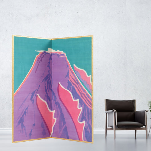 京都表具協同組合「SENSE of 京表具」屏風 「富嶽冬日」 長谷川 剛士 Hasegawa Takeshi