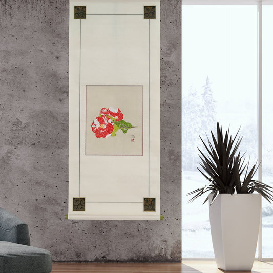 京都表具協同組合「SENSE of 京表具」掛け軸 椿 衣川 充洋 Kinugawa Mitsuhiro