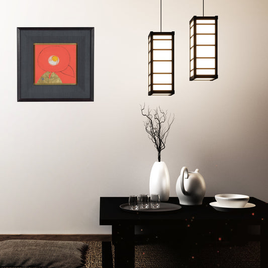 京都表具協同組合「SENSE of 京表具」額 「紅椿」 長谷川 剛士 Hasegawa Takeshi