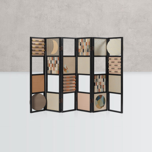 京都表具協同組合「SENSE of 京表具」屏風 月の宴(つきのうたげ) 寺﨑 惠美子 Terasaki Emiko